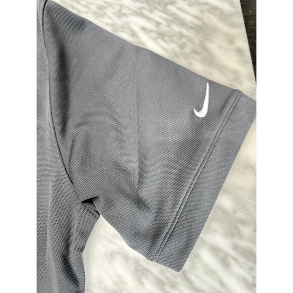 Nike Dri-Fit Golf gray Polo top  Shirt Men's medium Gray 746099 021 NEW - Picture 3 of 10